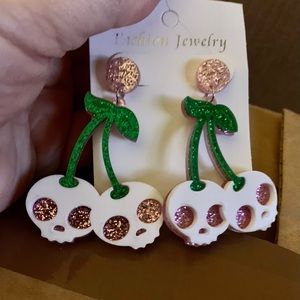 🎃Halloween Cherry Skull Earrings🎃